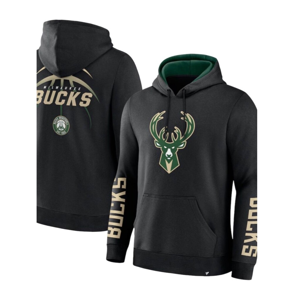NWT Fanatics Milwaukee Bucks Legacy Guard Pullover Hoodie Size 2XL